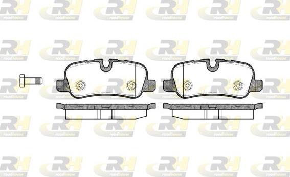 Roadhouse 21159.00 - Гальмівні колодки, дискові гальма autocars.com.ua