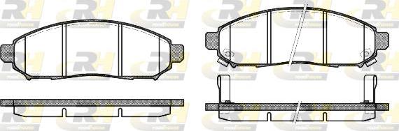 Roadhouse 21162.12 - Тормозные колодки, дисковые, комплект avtokuzovplus.com.ua