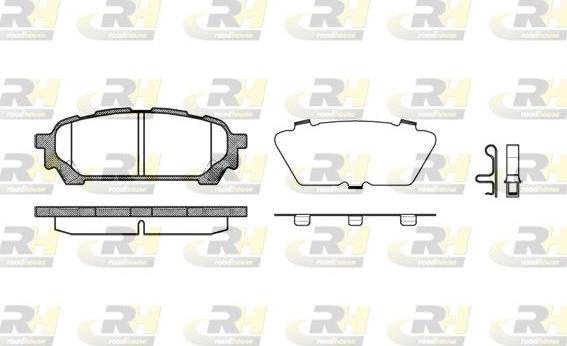 Roadhouse 21176.01 - Тормозные колодки, дисковые, комплект avtokuzovplus.com.ua