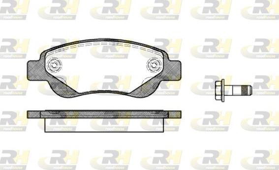 Roadhouse 21177.00 - Гальмівні колодки, дискові гальма autocars.com.ua