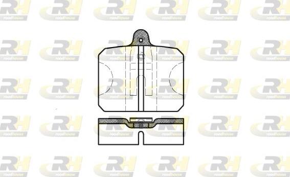 Roadhouse 2118.10 - Тормозные колодки, дисковые, комплект autodnr.net