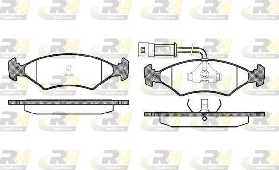 Roadhouse 2119.22 - Гальмівні колодки, дискові гальма autocars.com.ua