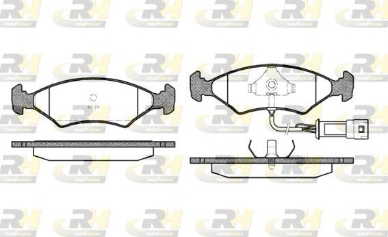 Roadhouse 2119.32 - Гальмівні колодки, дискові гальма autocars.com.ua