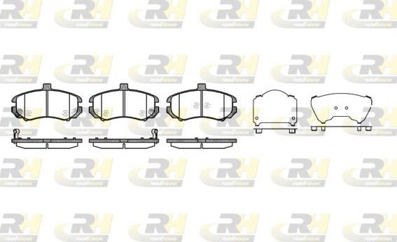 Roadhouse 21194.02 - Тормозные колодки, дисковые, комплект avtokuzovplus.com.ua