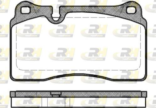 Roadhouse 21200.30 - Тормозные колодки, дисковые, комплект avtokuzovplus.com.ua