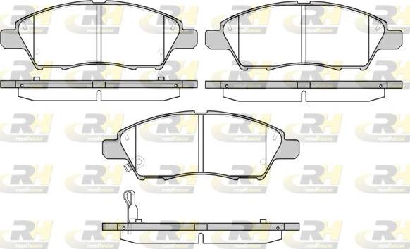 Roadhouse 21210.01 - Гальмівні колодки, дискові гальма autocars.com.ua