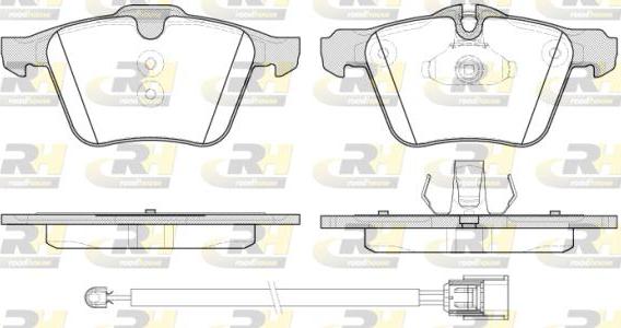 Roadhouse 21217.02 - Гальмівні колодки, дискові гальма autocars.com.ua