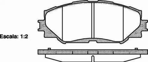 Alpha Brakes HKP-TY-121 - Гальмівні колодки, дискові гальма autocars.com.ua