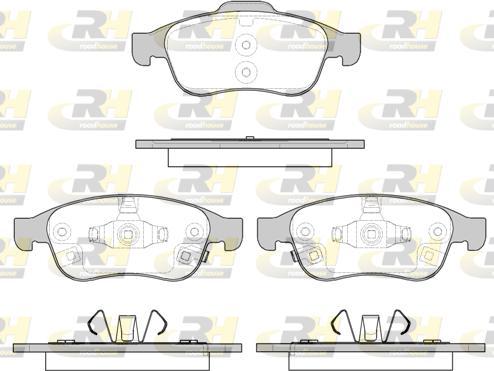 Roadhouse 21248.12 - Тормозные колодки, дисковые, комплект avtokuzovplus.com.ua