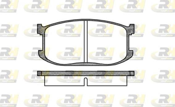 Roadhouse 2126.00 - Гальмівні колодки, дискові гальма autocars.com.ua