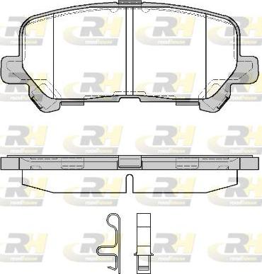 Roadhouse 21270.02 - Гальмівні колодки, дискові гальма autocars.com.ua