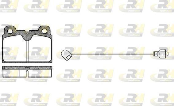 Roadhouse 2127.02 - Тормозные колодки, дисковые, комплект avtokuzovplus.com.ua