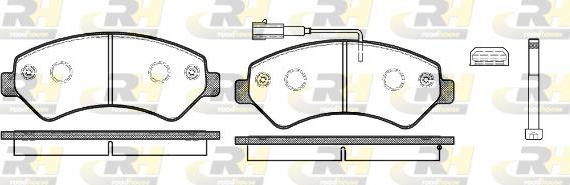 Roadhouse 21275.12 - Гальмівні колодки, дискові гальма autocars.com.ua