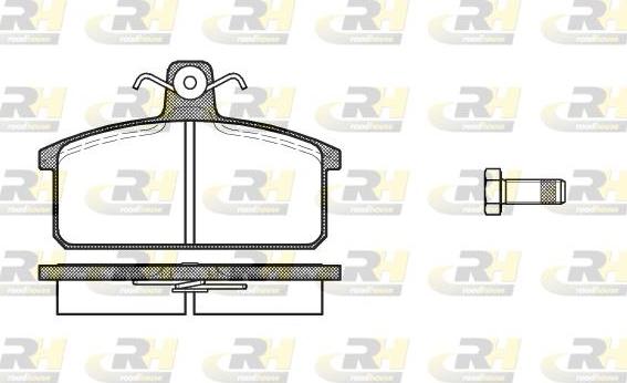 Roadhouse 2128.00 - Гальмівні колодки, дискові гальма autocars.com.ua