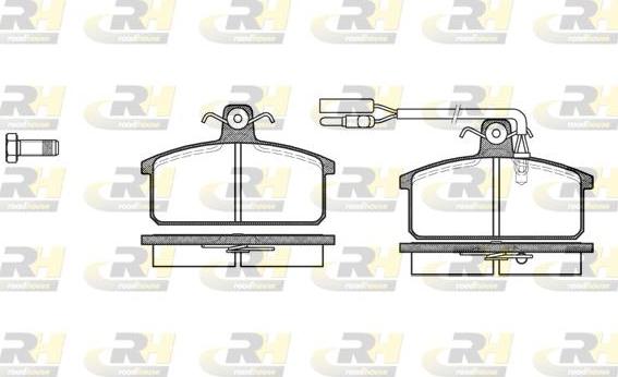 Roadhouse 2128.12 - Гальмівні колодки, дискові гальма autocars.com.ua