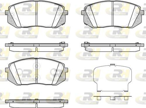 Roadhouse 21302.43 - Гальмівні колодки, дискові гальма autocars.com.ua