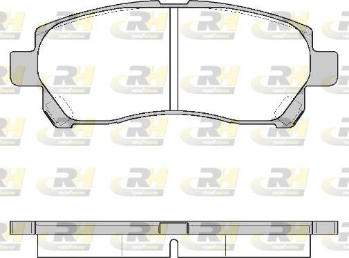 Roadhouse 21308.00 - Гальмівні колодки, дискові гальма autocars.com.ua