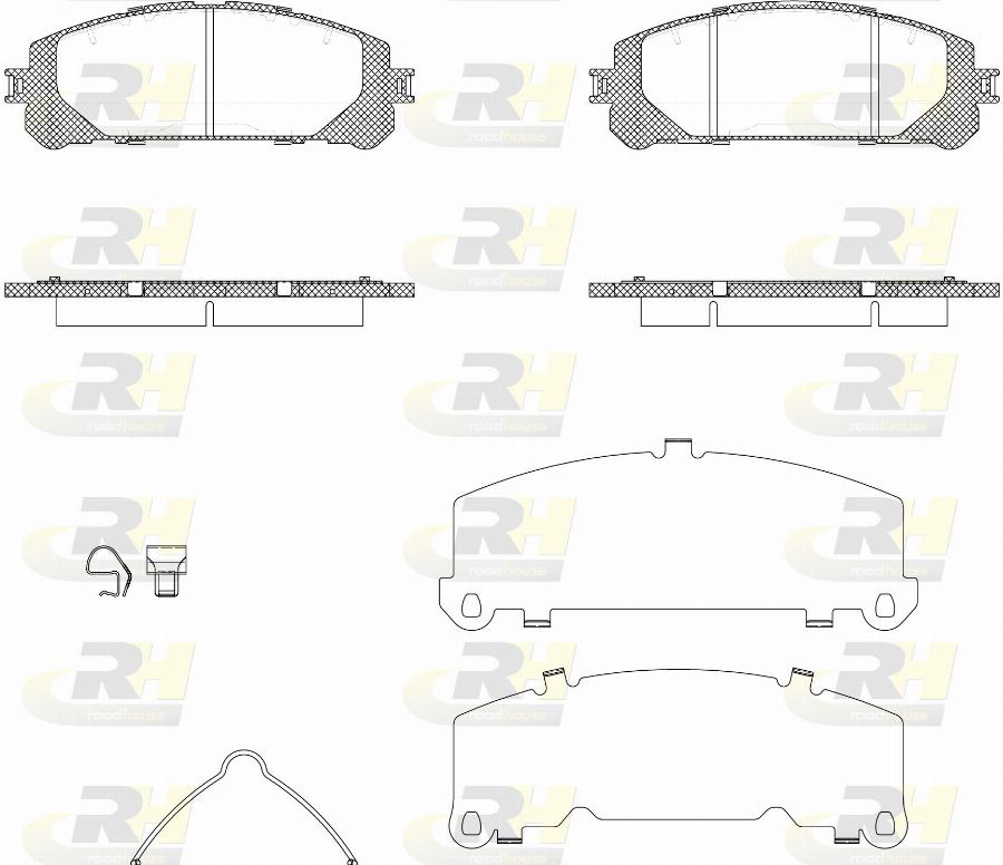 Roadhouse 21312.30 - Тормозные колодки, дисковые, комплект avtokuzovplus.com.ua