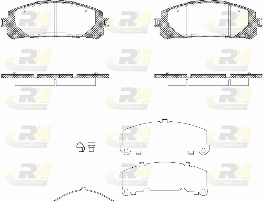 Roadhouse 21312.40 - Тормозные колодки, дисковые, комплект avtokuzovplus.com.ua