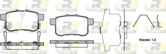 Roadhouse 21332.12 - Тормозные колодки, дисковые, комплект avtokuzovplus.com.ua