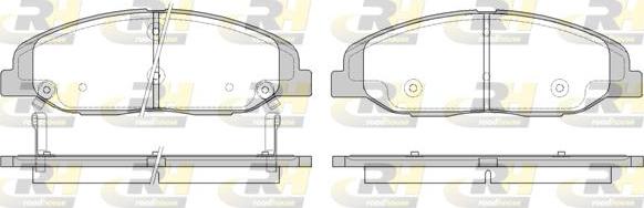 Roadhouse 21334.02 - Гальмівні колодки, дискові гальма autocars.com.ua