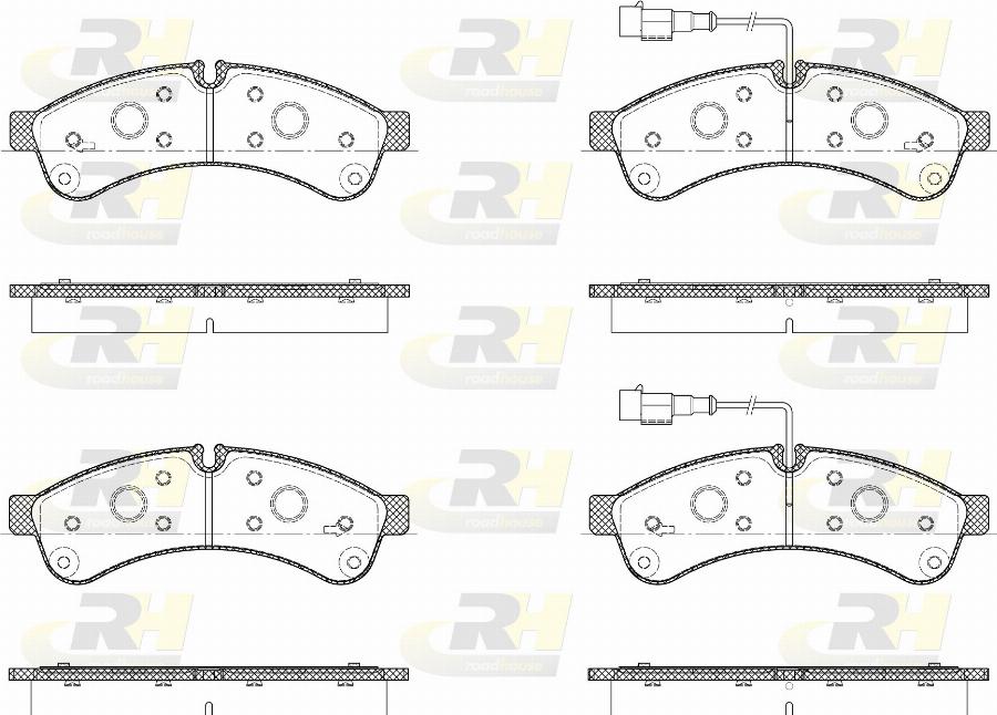 Roadhouse 21339.12 - Тормозные колодки, дисковые, комплект avtokuzovplus.com.ua