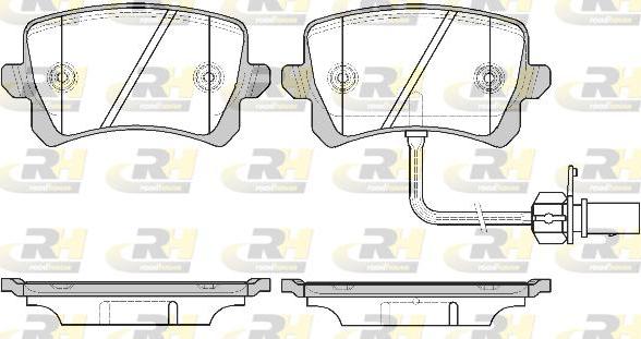 Roadhouse 21342.01 - Гальмівні колодки, дискові гальма autocars.com.ua