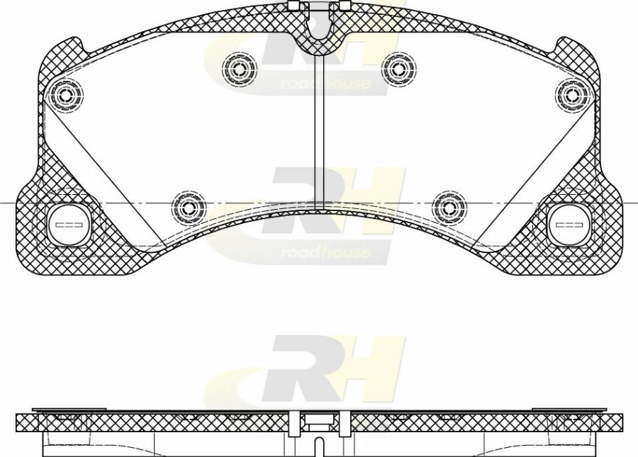 Roadhouse 21345.45 - Тормозные колодки, дисковые, комплект autodnr.net