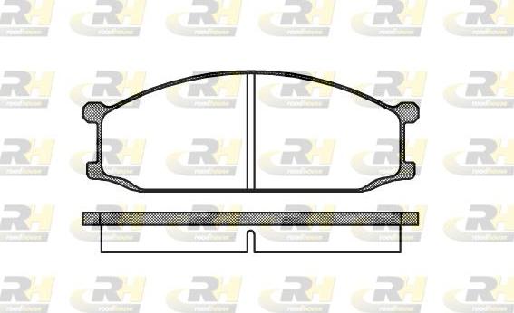 Roadhouse 2136.00 - Тормозные колодки, дисковые, комплект autodnr.net