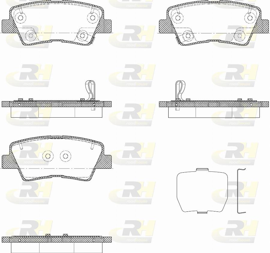 Roadhouse 21362.37 - Гальмівні колодки, дискові гальма autocars.com.ua