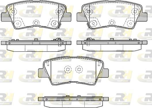 Roadhouse 21362.85 - Гальмівні колодки, дискові гальма autocars.com.ua