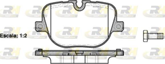 Roadhouse 21408.00 - Тормозные колодки, дисковые, комплект avtokuzovplus.com.ua