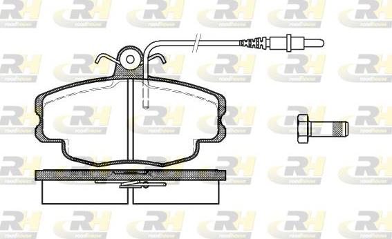 Roadhouse 2141.24 - Гальмівні колодки, дискові гальма autocars.com.ua