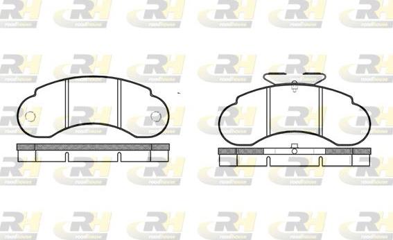 Roadhouse 2142.00 - Гальмівні колодки, дискові гальма autocars.com.ua