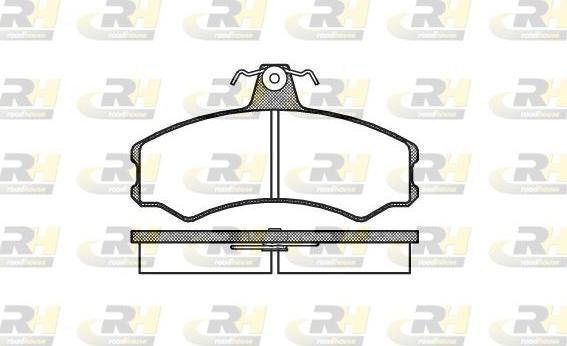 Roadhouse 2143.00 - Гальмівні колодки, дискові гальма autocars.com.ua