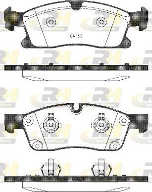 Roadhouse 21430.10 - Гальмівні колодки, дискові гальма autocars.com.ua