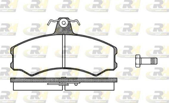 Roadhouse 2143.10 - Гальмівні колодки, дискові гальма autocars.com.ua