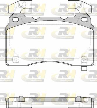 Roadhouse 21438.24 - Гальмівні колодки, дискові гальма autocars.com.ua