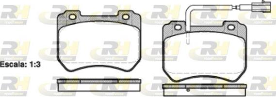 Roadhouse 21444.01 - Гальмівні колодки, дискові гальма autocars.com.ua