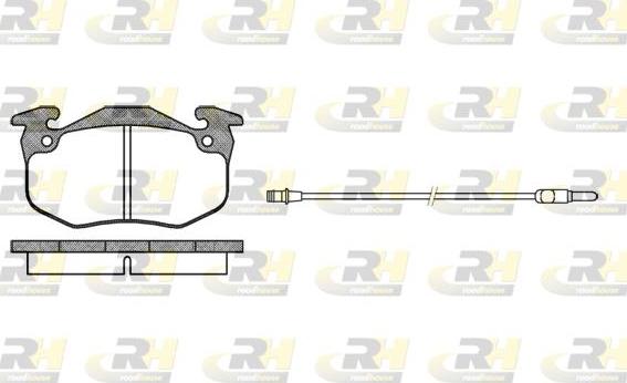 Roadhouse 2144.42 - Гальмівні колодки, дискові гальма autocars.com.ua