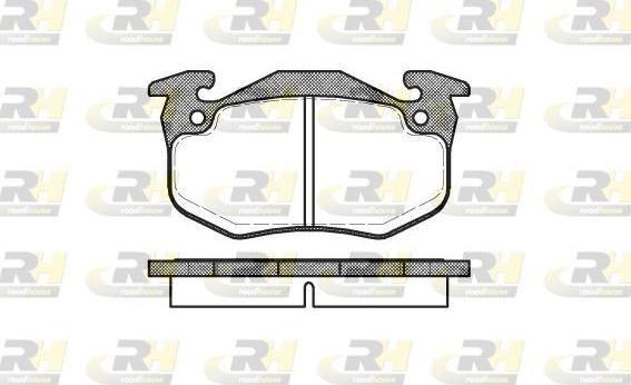 Roadhouse 2144.80 - Гальмівні колодки, дискові гальма autocars.com.ua