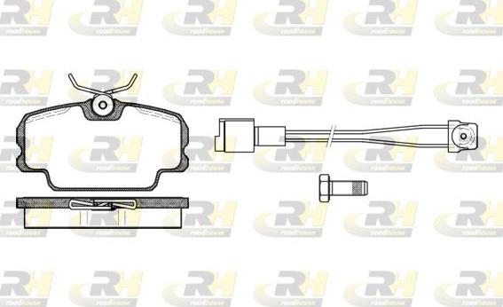 Roadhouse 2145.11 - Тормозные колодки, дисковые, комплект avtokuzovplus.com.ua