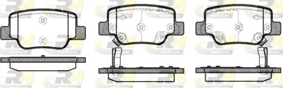 Roadhouse 21452.02 - Гальмівні колодки, дискові гальма autocars.com.ua