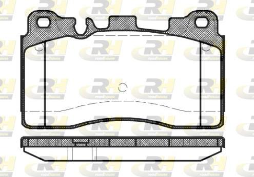 Roadhouse 21454.00 - Гальмівні колодки, дискові гальма autocars.com.ua