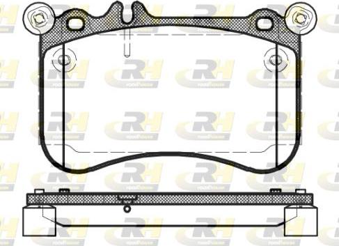 Roadhouse 21465.00 - Гальмівні колодки, дискові гальма autocars.com.ua