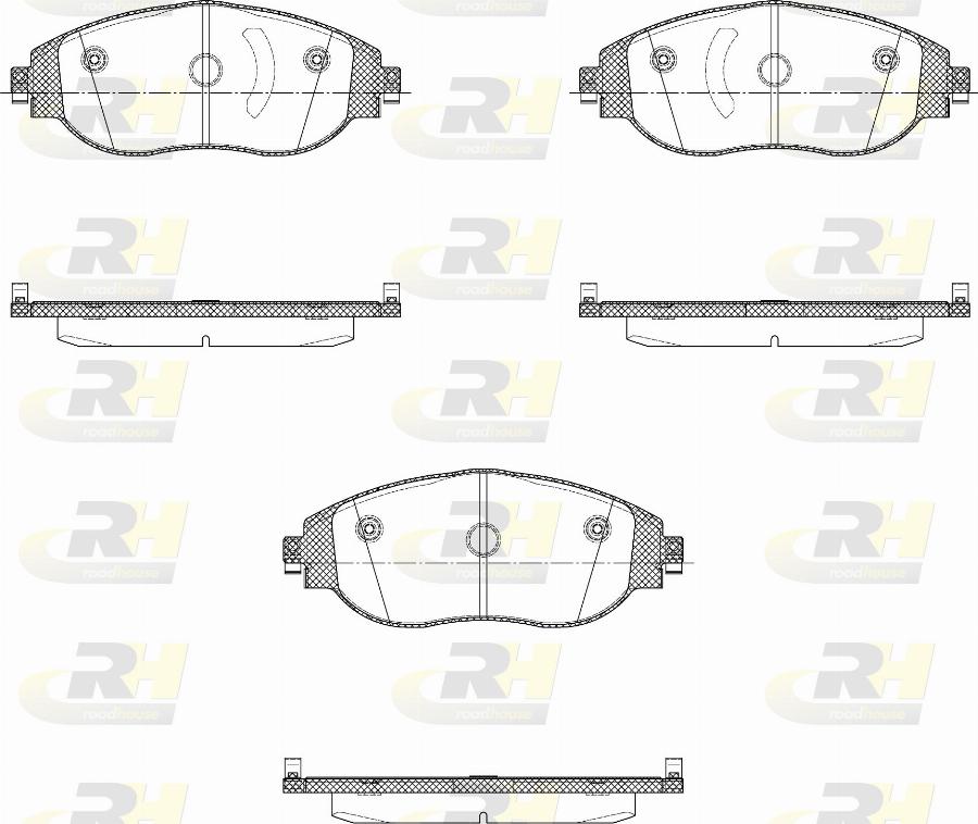 Roadhouse 21470.10 - Тормозные колодки, дисковые, комплект autodnr.net