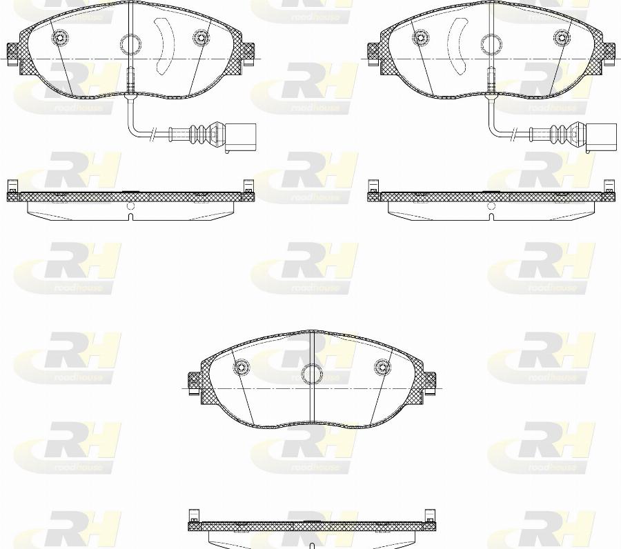 Roadhouse 21470.12 - Тормозные колодки, дисковые, комплект autodnr.net