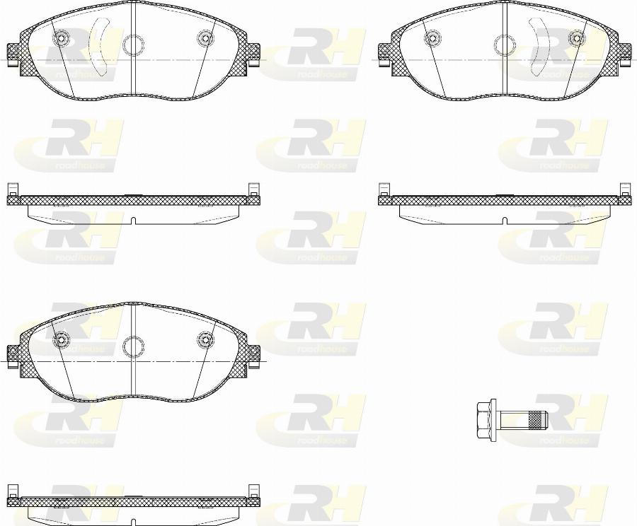 Roadhouse 21470.85 - Тормозные колодки, дисковые, комплект autodnr.net