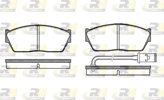 Roadhouse 2147.11 - Гальмівні колодки, дискові гальма autocars.com.ua