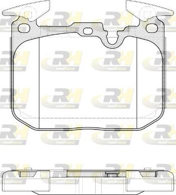 Roadhouse 21491.10 - Гальмівні колодки, дискові гальма autocars.com.ua